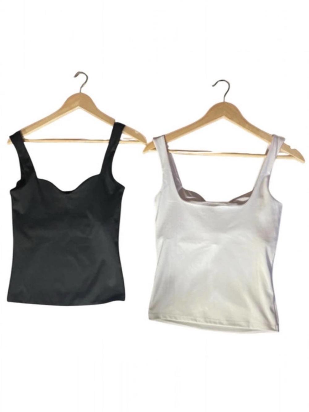 Sincerely Jules Black and White Scoop Neck Tank Tops